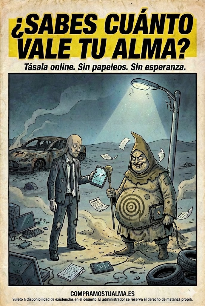¿HAY ALGUIEN AHÍ? «Pero, … ¿Ya sabes cuánto vale tu alma?», por Ferran&nbsp;Destemple